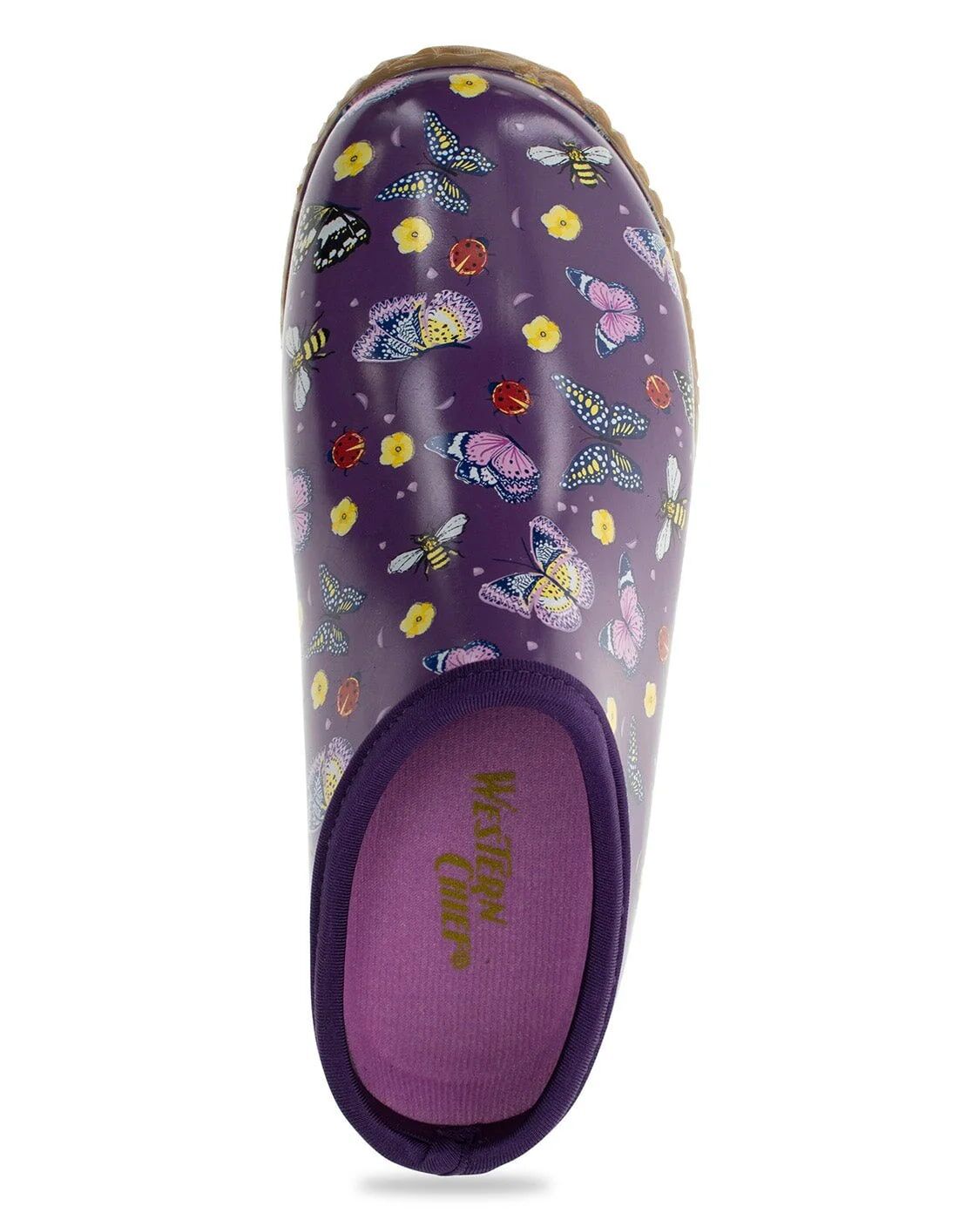 Western Chief Women's Enchanted Insects Clog in Purple