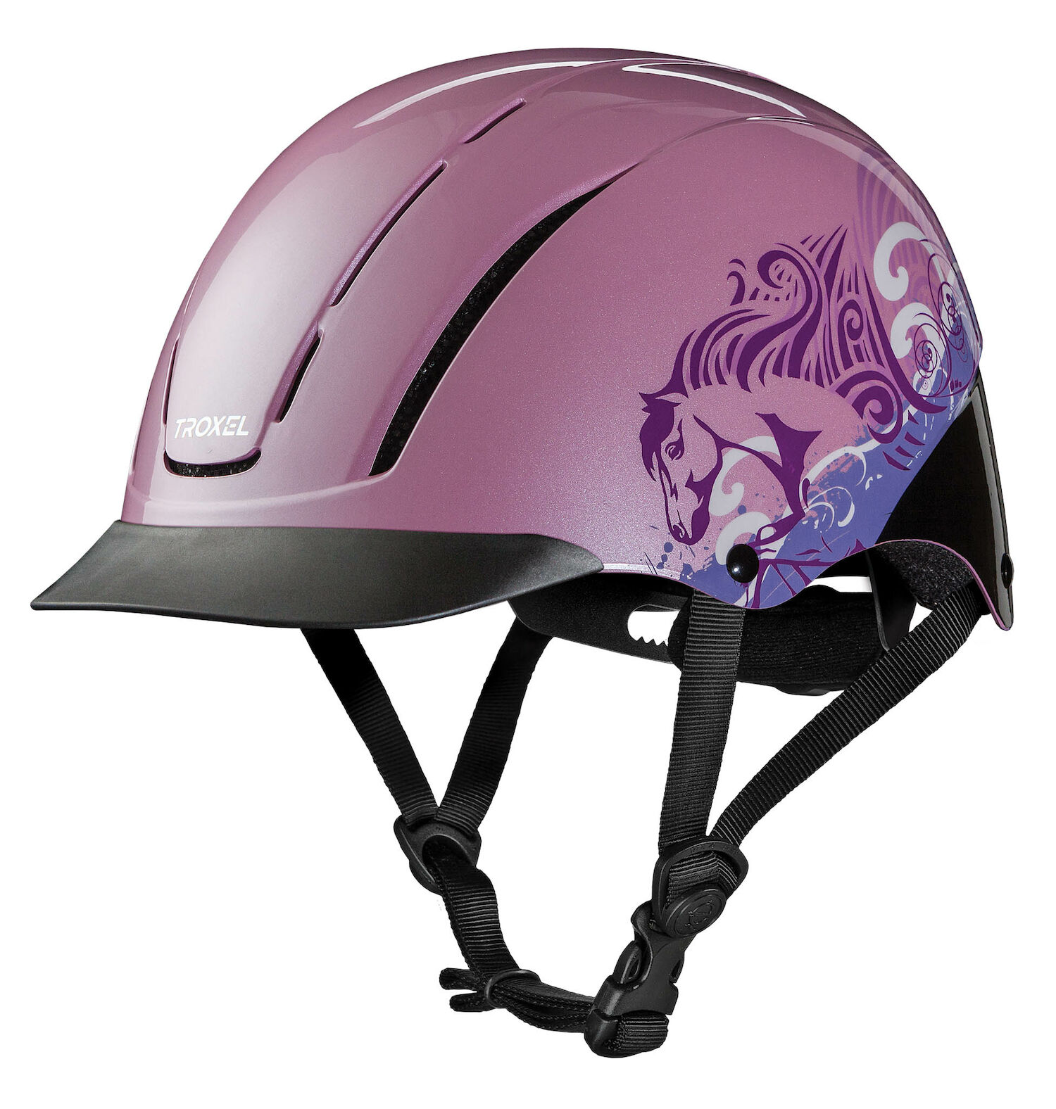 Troxel Spirit Riding Helmet in Pink Dreamscape, Large