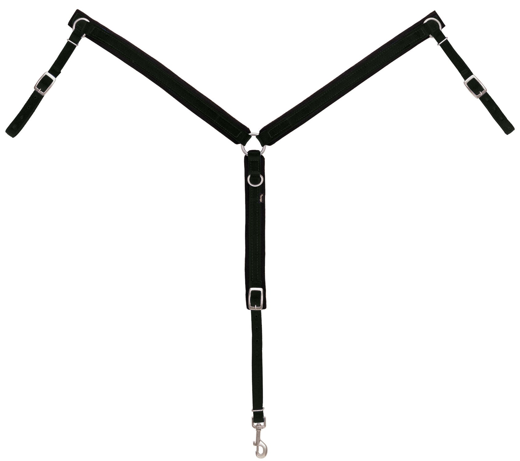 1"BLK FELT LINED BRST CLR