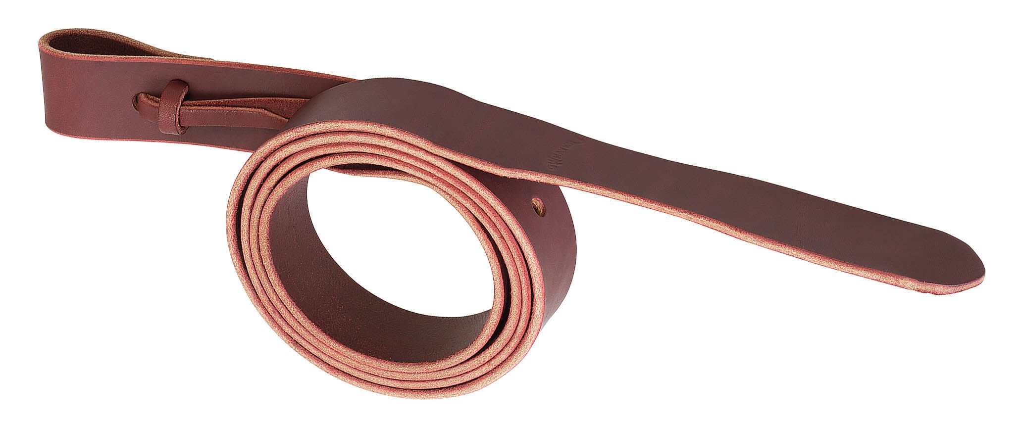 1 3/4"X72" BURG LTHR LAT W/ HOLE