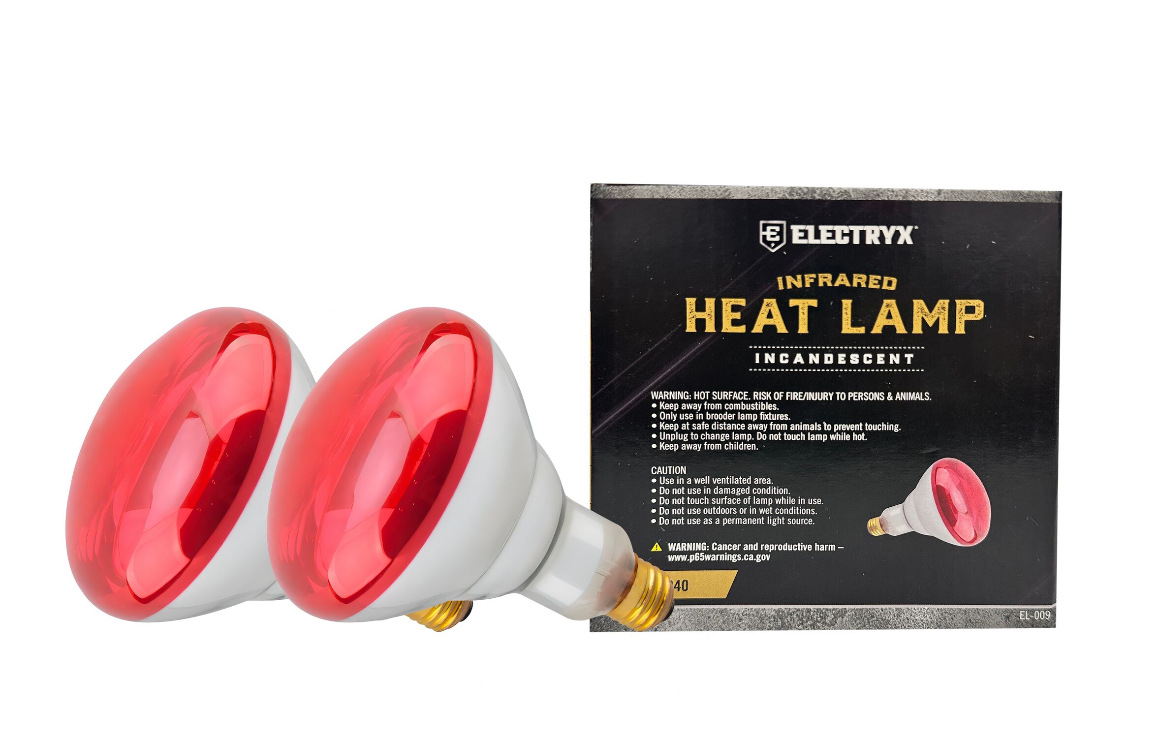 Westinghouse 250-Watt Soft Glass Heat Bulb – 2 Pack