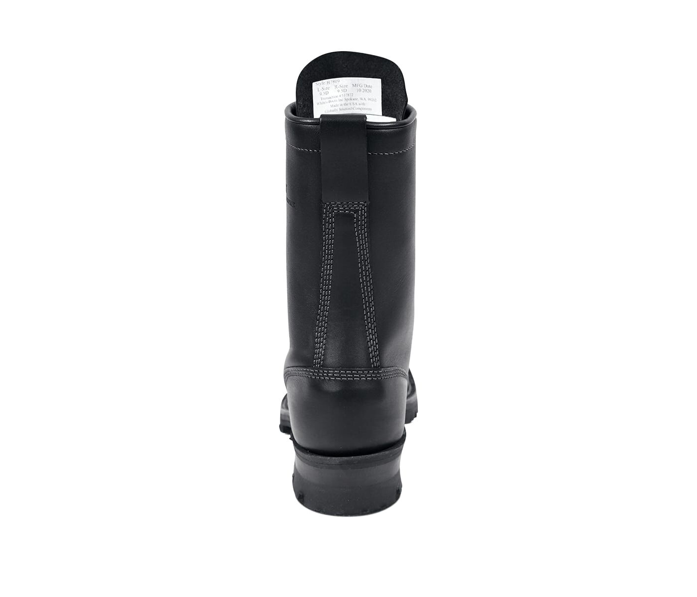 White's Boots Men's Line Scout Lace-To-Toe Boots in Black