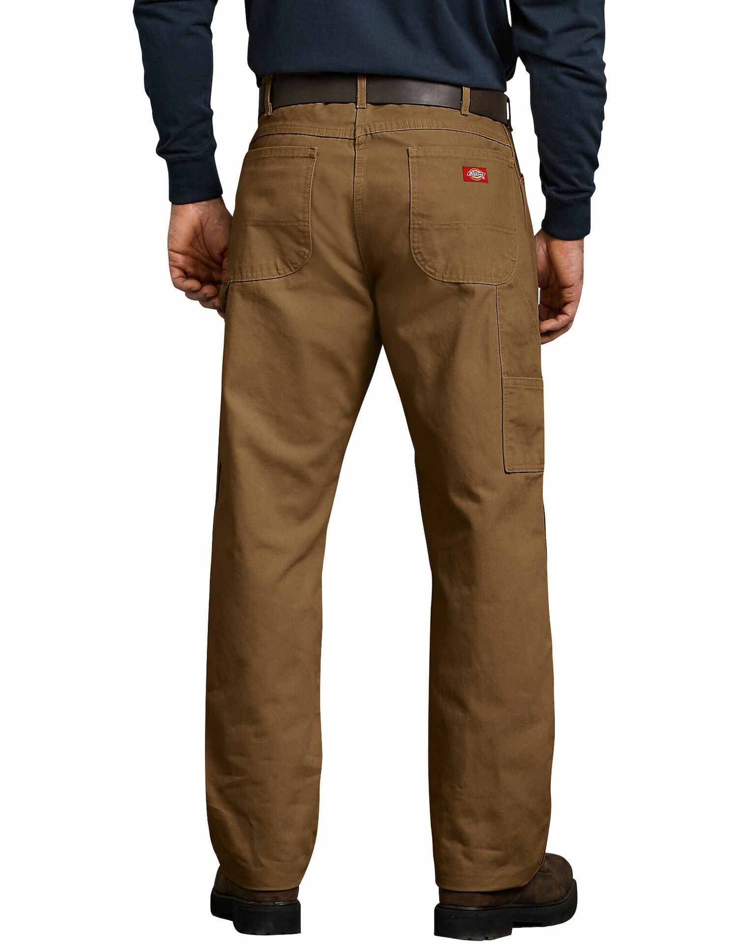 Dickies Men's Relaxed Fit Heavyweight Duck Carpenter Pants in Rinsed Slate