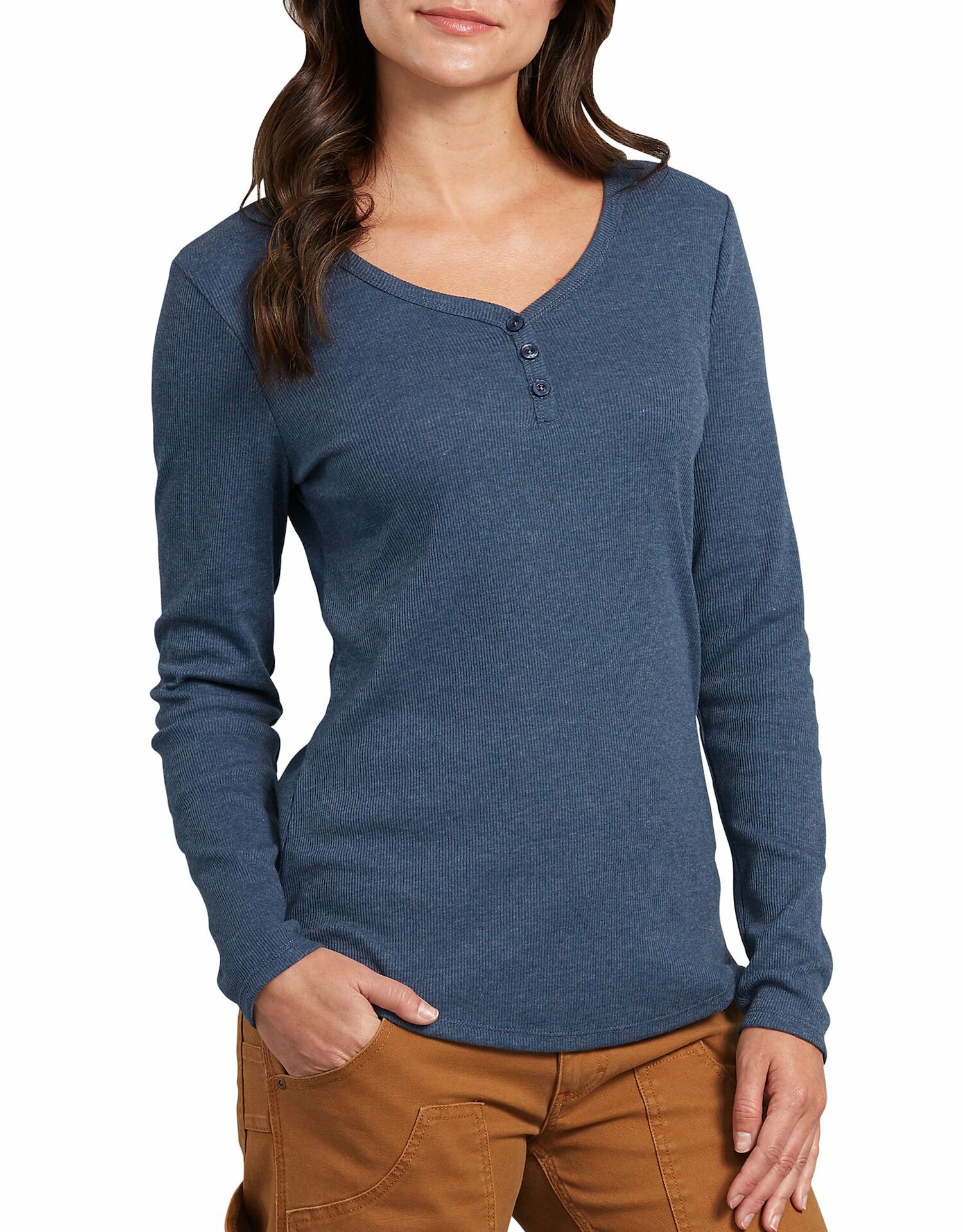 Women's Long Sleeve Henley Shirt