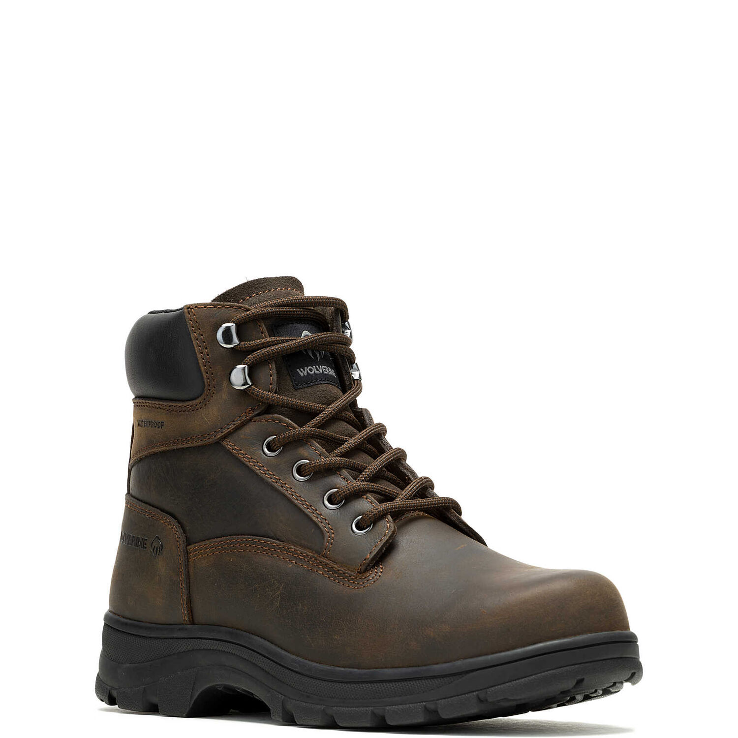 Wolverine Men's Carlsbad Waterproof 6-In Work Boot in Brown