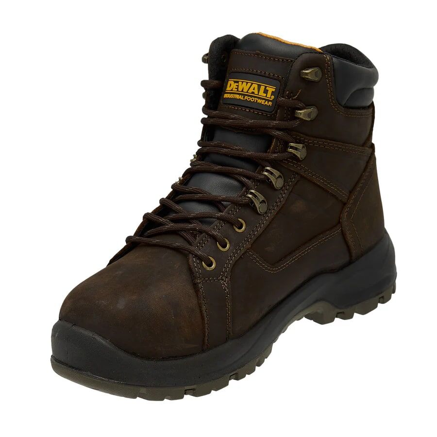 DEWALT Men's Wheeler Waterproof Steel Toe Safety Work Boot in Brown