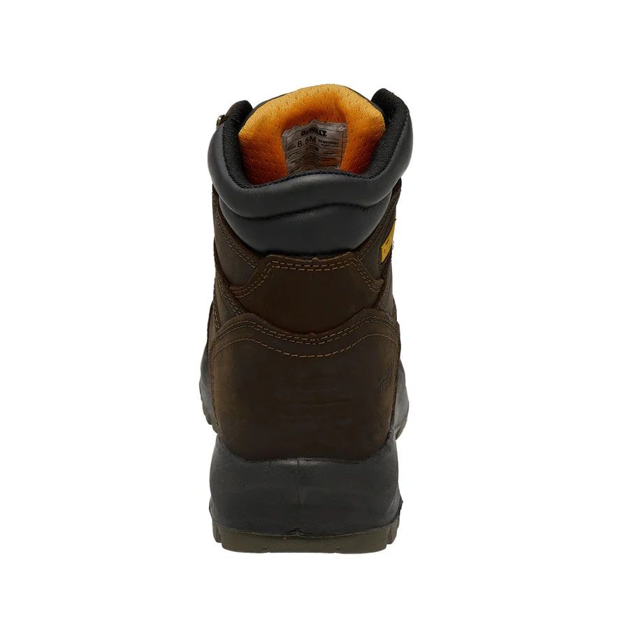 DEWALT Men's Wheeler Waterproof Steel Toe Safety Work Boot in Brown