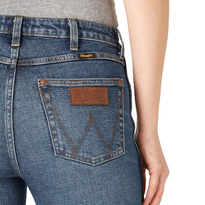 Wrangler® Women's Retro® The Green Trumpet Flare Jean in Light Denim