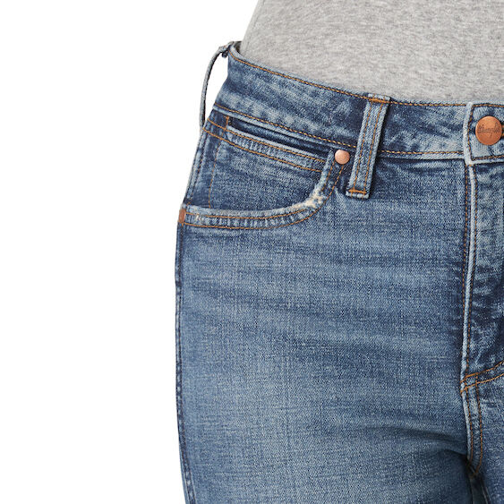 Wrangler® Women's Retro® The Green Trumpet Flare Jean in Light Denim