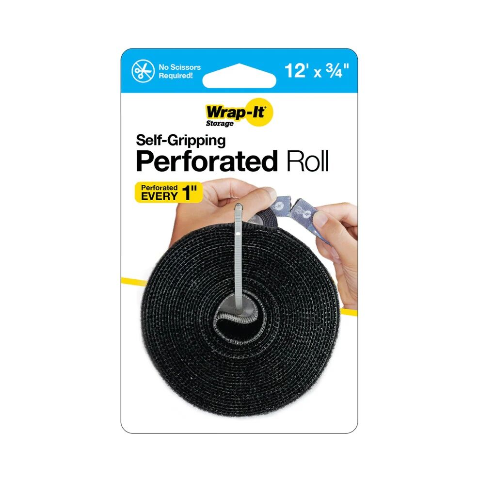 Wrap-It Self-Gripping Perforated Roll, 12-Ft X .75-In