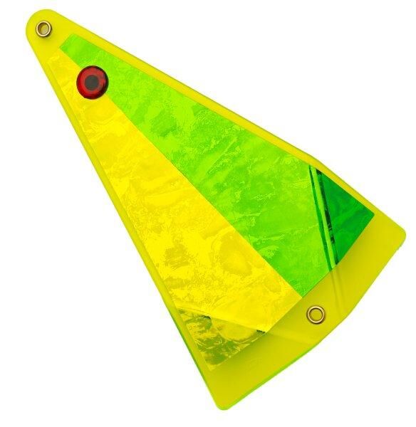 Yakima Bait Big Al’s Fish Flash Chartreuse & Aurora Green, 8-In