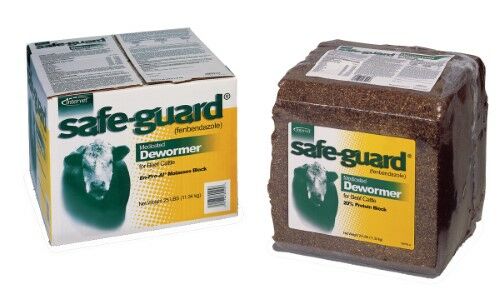 SAFE-GUARD Cattle Dewormer En-Pro-Al® Molases Block, 25-Lb