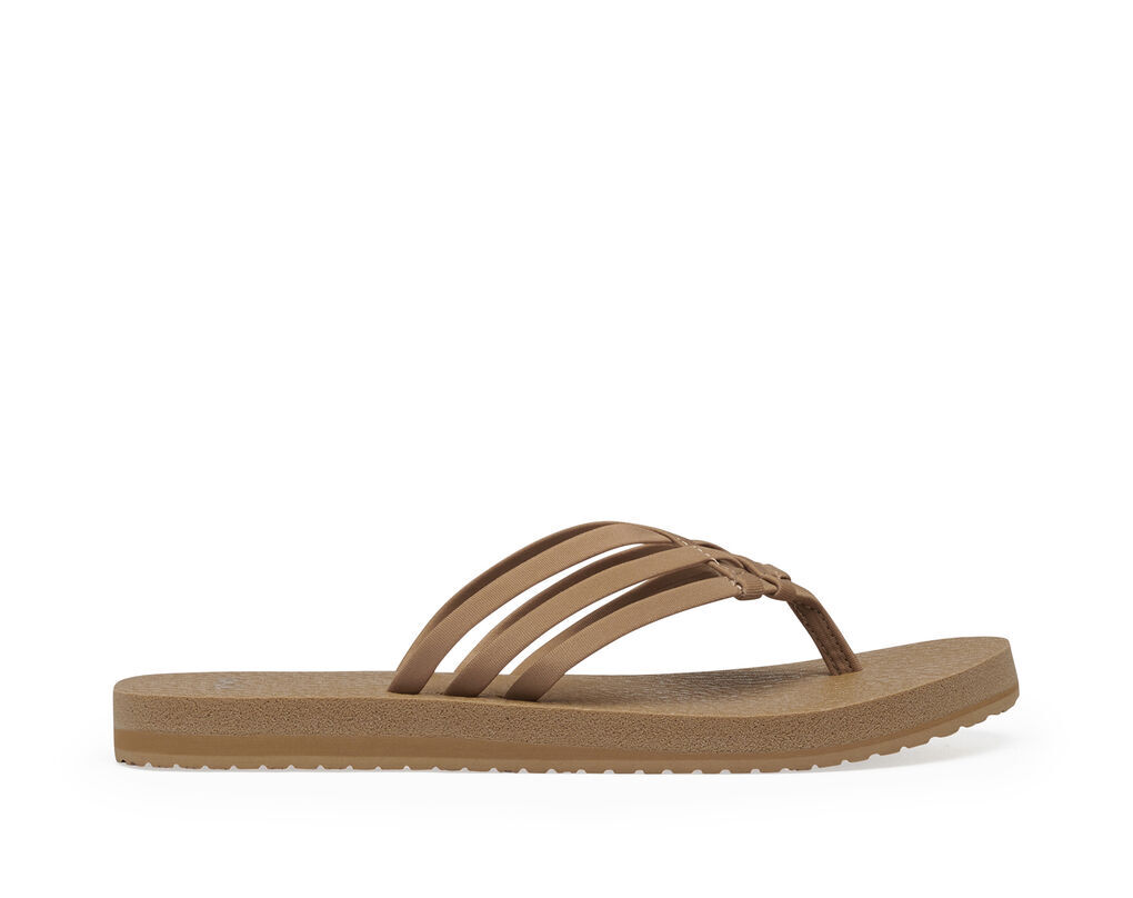 Sanuk Women's Yoga Sandy Sandal in Tobacco Brown
