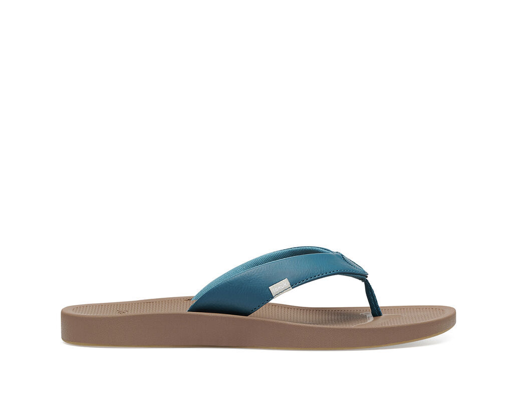 Sanuk Women's Cosmic Yoga Mat Sandal in Deep Teal