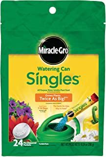 Miracle-Gro Watering Can Singles All Purpose Water Soluble Plant Food, 24 Pack