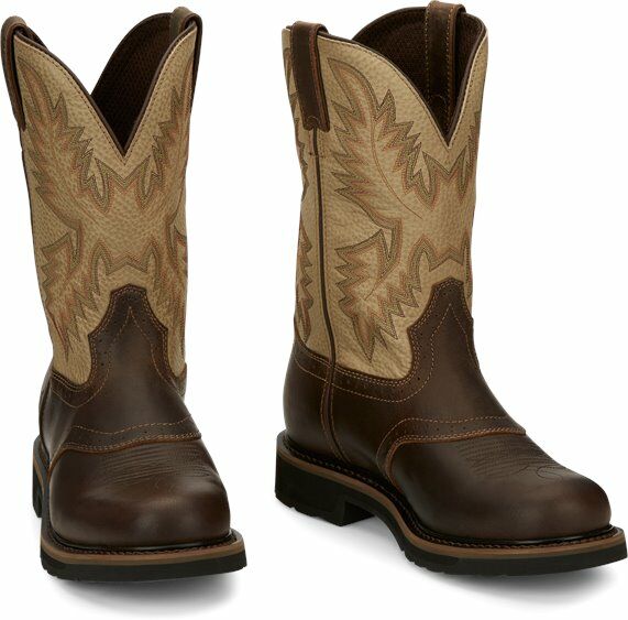 Women's Superintendent  Round Toe Western Boot in Golden Brown