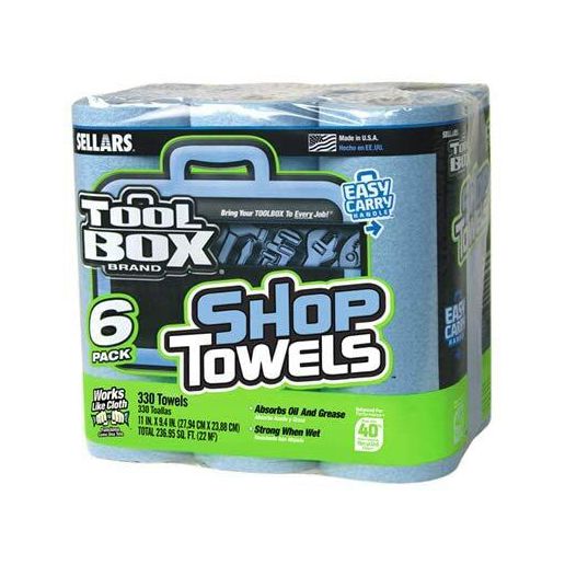 ToolBox Shop Towels, 6-Pk