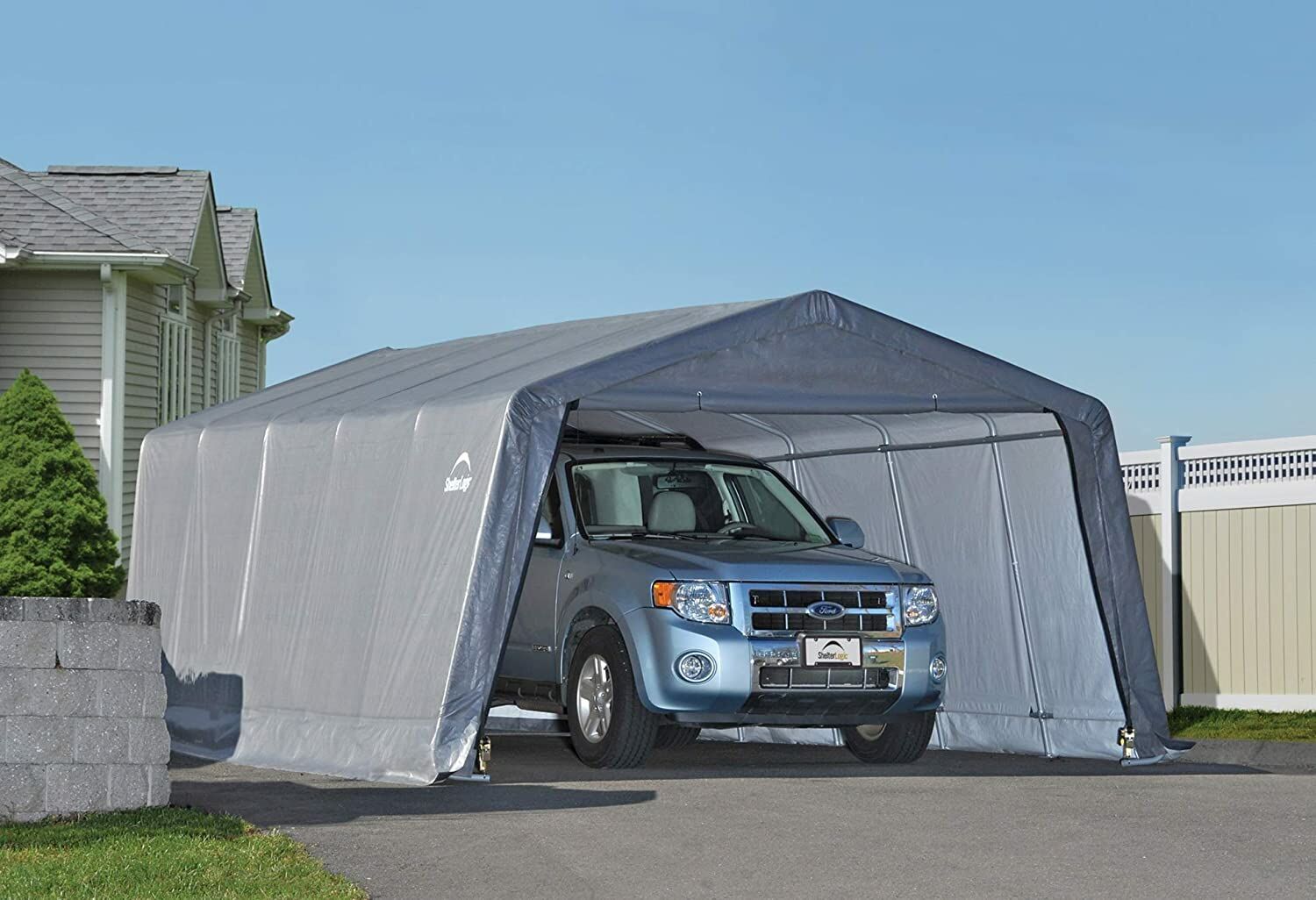 12-Ft x 20-Ft Garage-in-a-Box All Weather Storage Shed