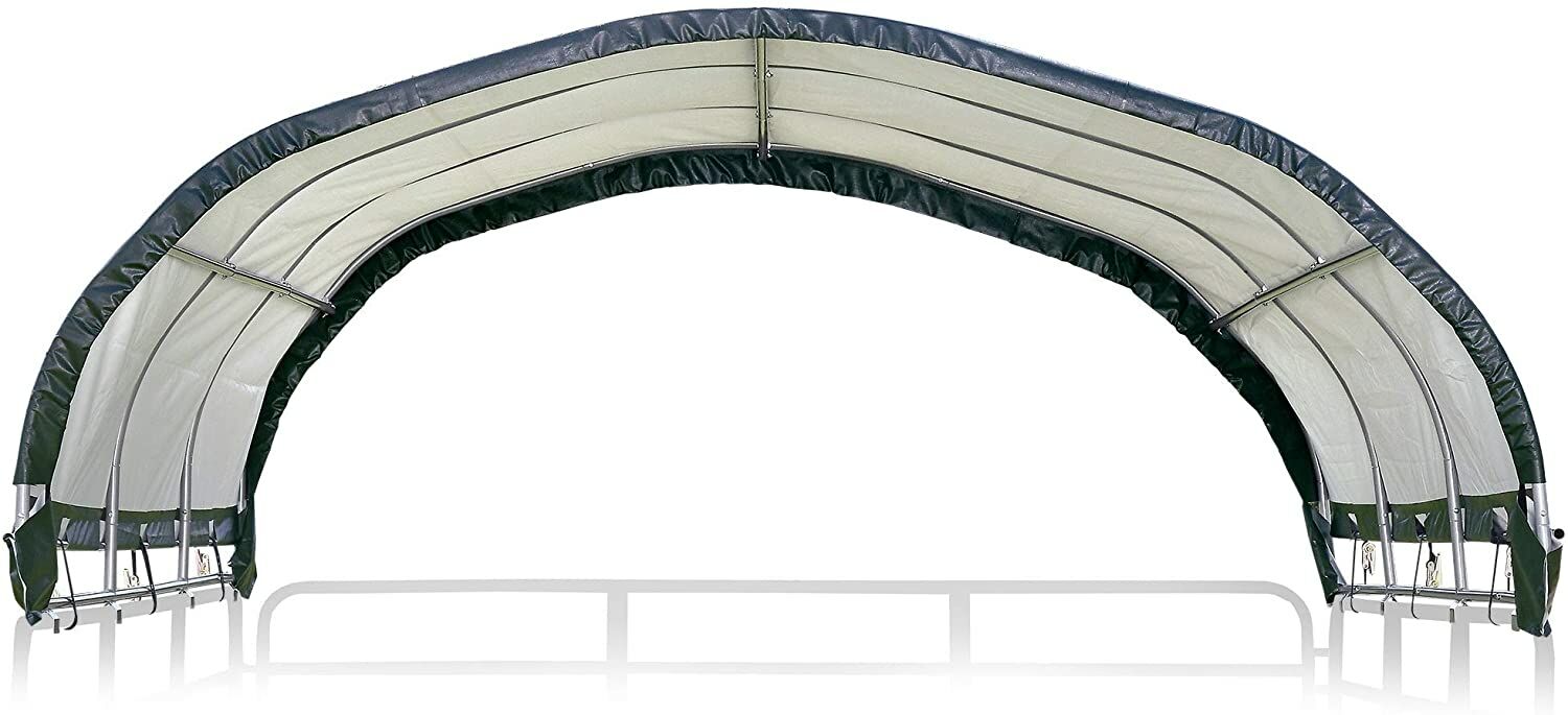 12-Ft x 12-Ft Powder Coated Corral Shelter