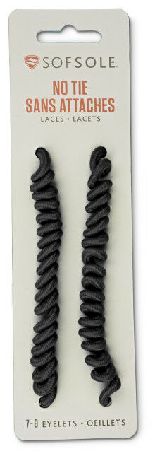 27-In to 45-In No Tie Shoe Laces in Black