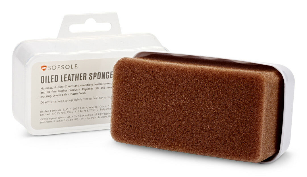 Oiled Leather Sponge in Brown