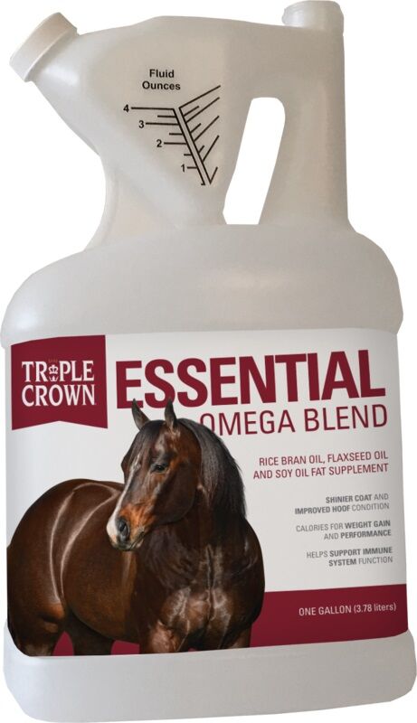 Triple Crown Essential Omega Blend Equine Supplement, 1-Gal Jug