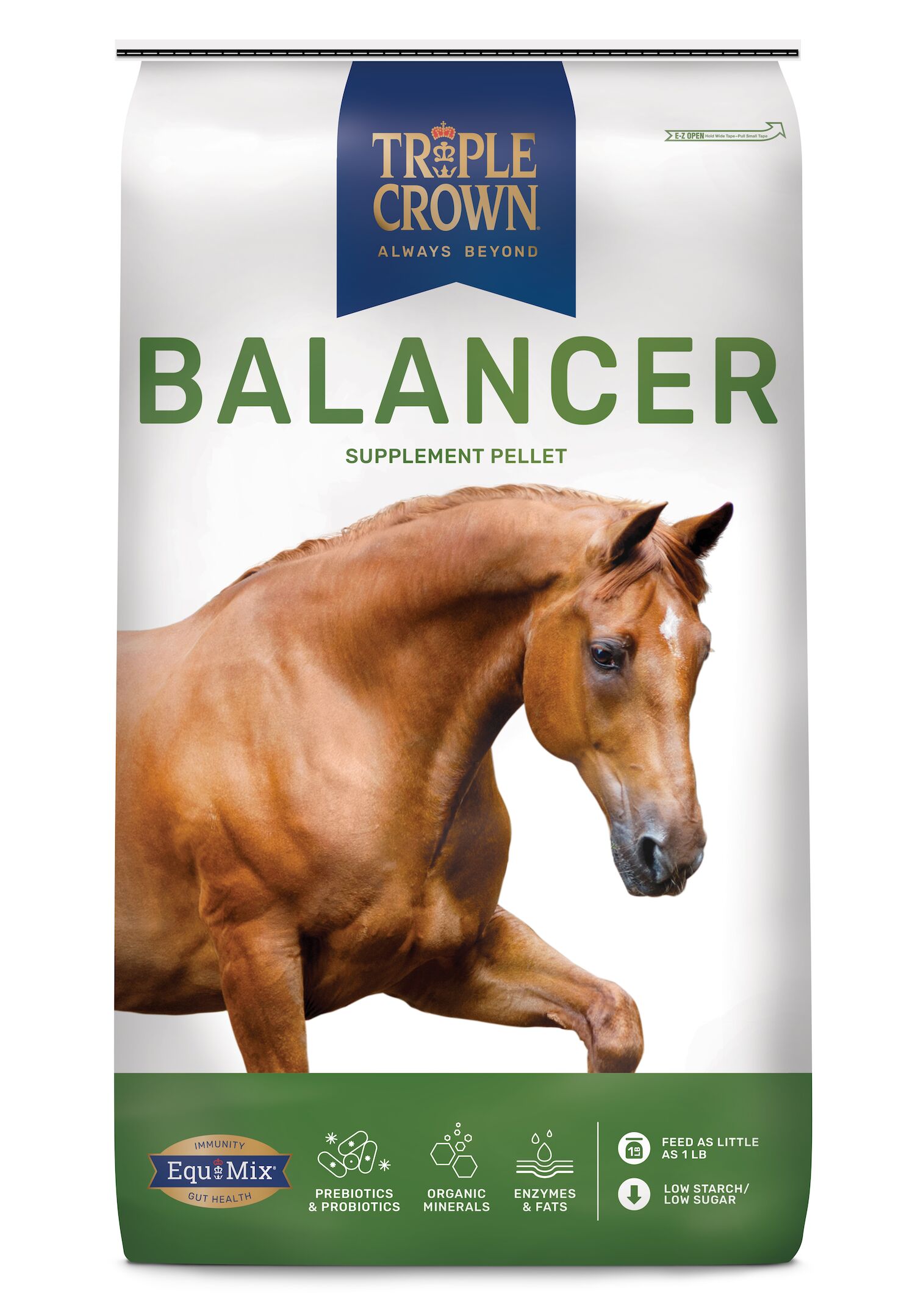 Triple Crown 30% Ration Balancer Equine Feed, 50-Lb Bag 