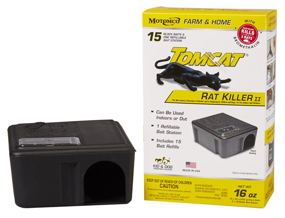Tomcat Rat Killer II Refillable Bait Station with 15 Bait Refills