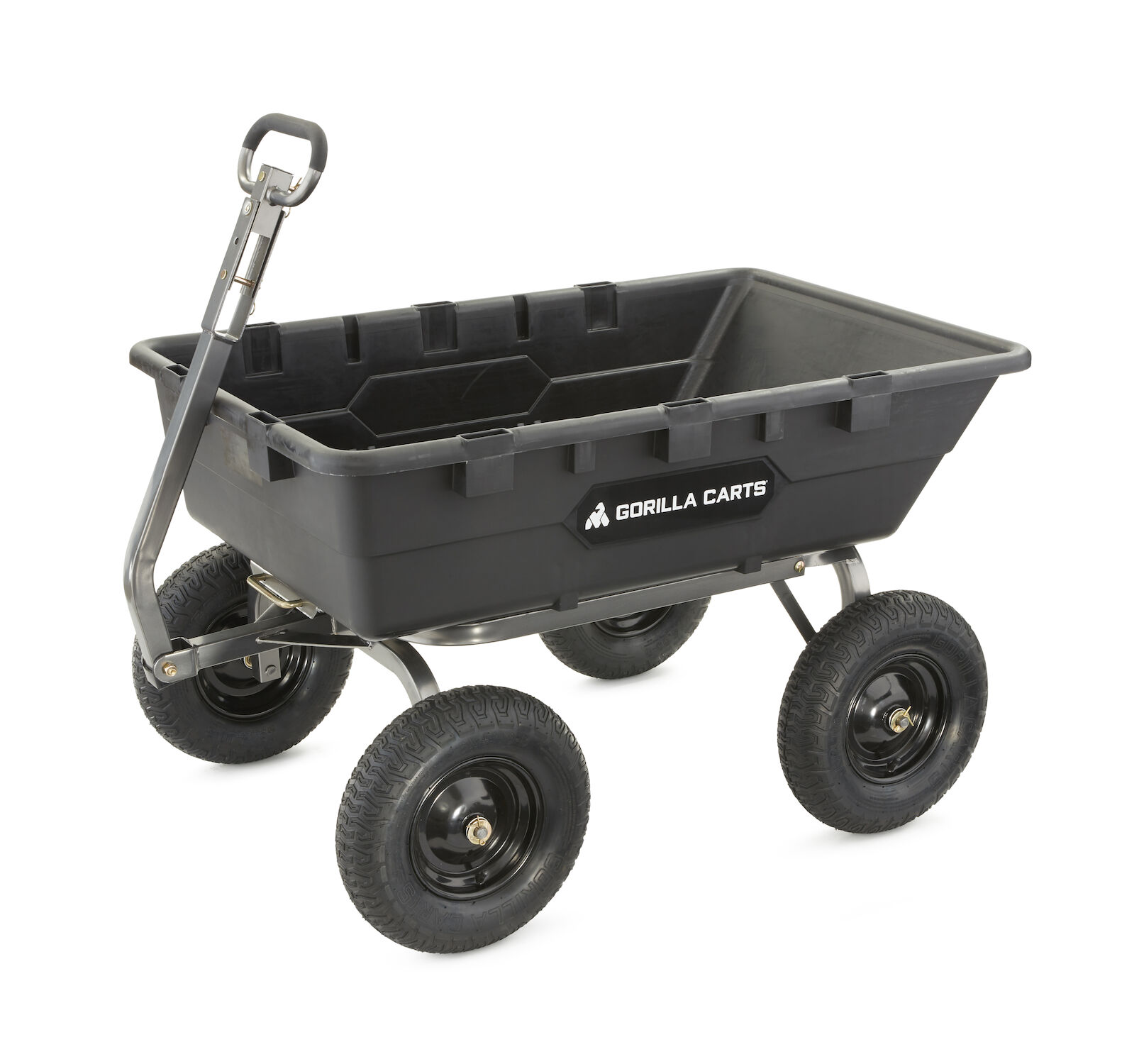 Gorilla Carts 10-Cu Ft Heavy Duty Poly Dump Cart