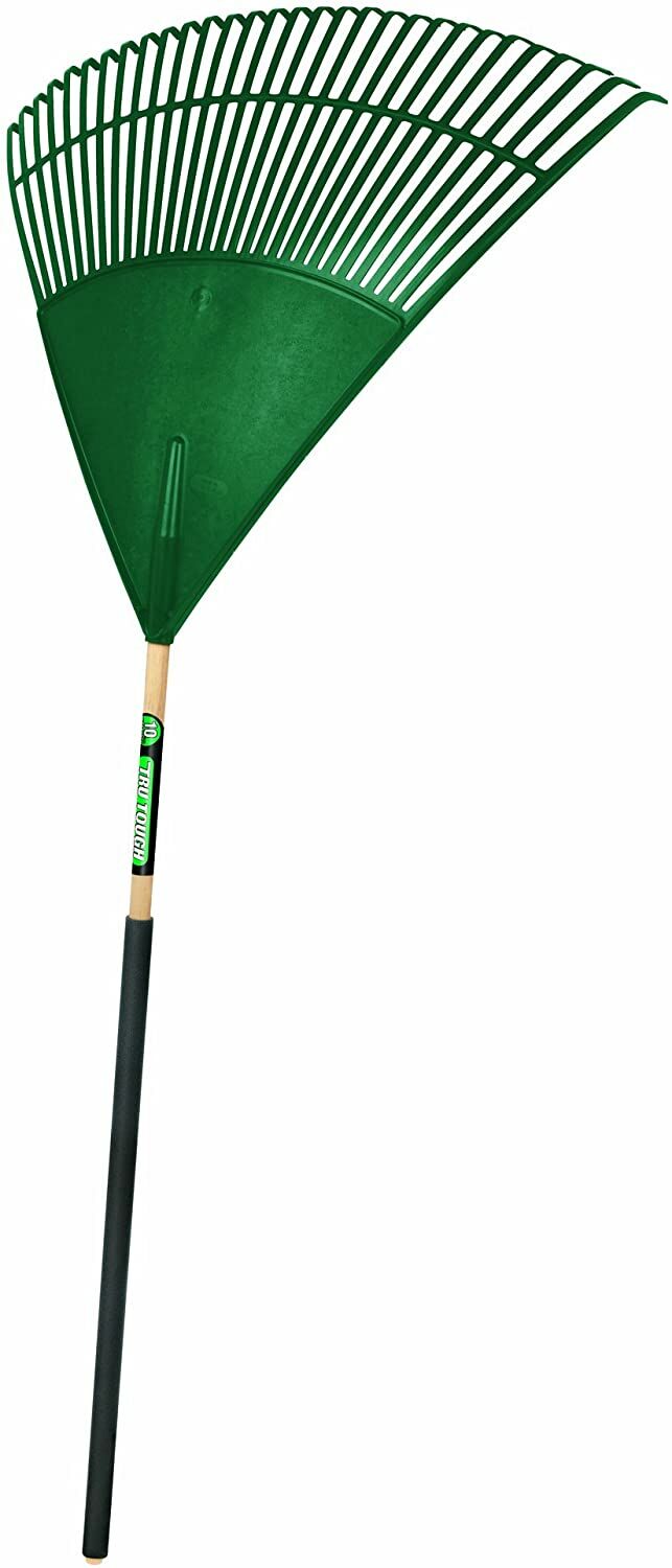 Truper Tru Tough 30-In Plastic Leaf Rake with 36-In Comfort Grip
