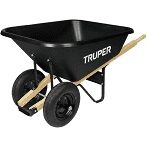 Truper Tru Tough 8-Cu Ft Poly Dual Wheelbarrow