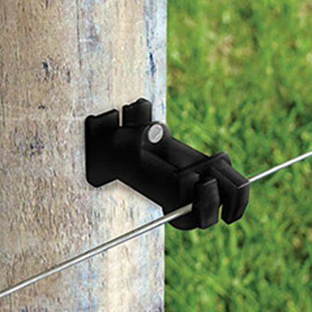 Patriot 2-In Wrap-Around T-Post Extender Insulator in Black