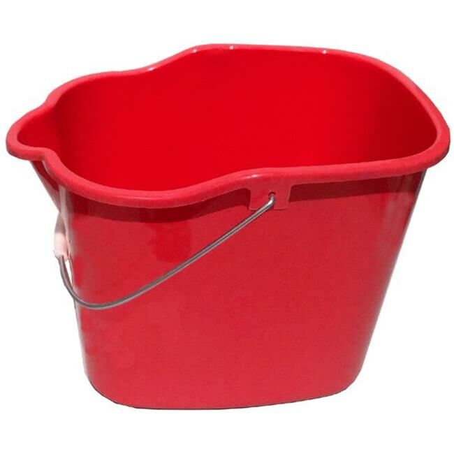 Square Utility Bucket in Red, 17-Qt