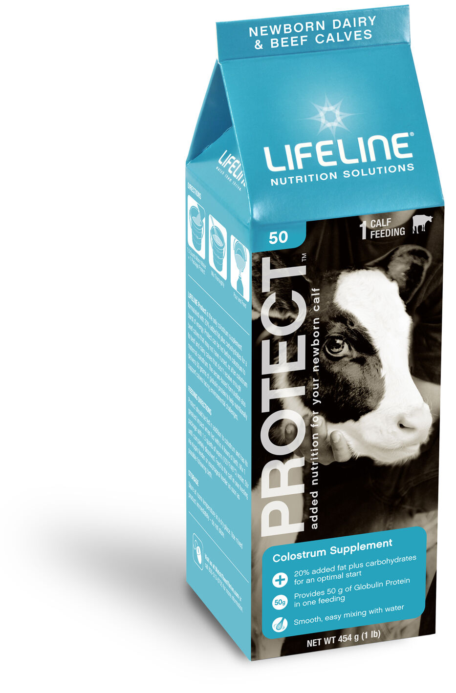 LIFELINE Protect 50-G Colostrum Supplement for Dairy & Beef Calves, 1-Lb