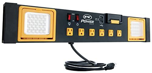 3-in-1 Heavy Duty Workshop Power Strip