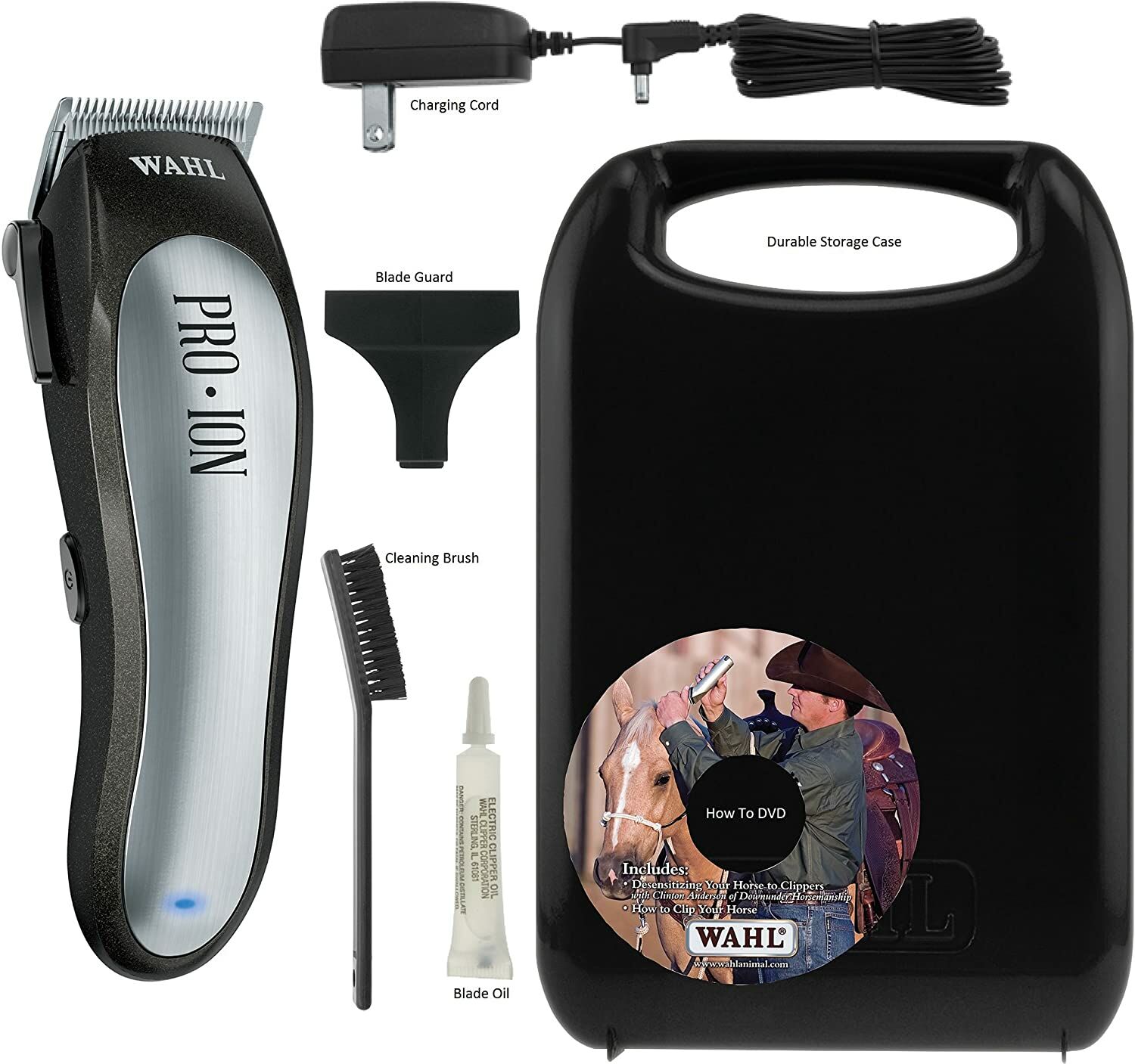 WAHL Pro Ion® Rechargeable Horse Clipper Kit