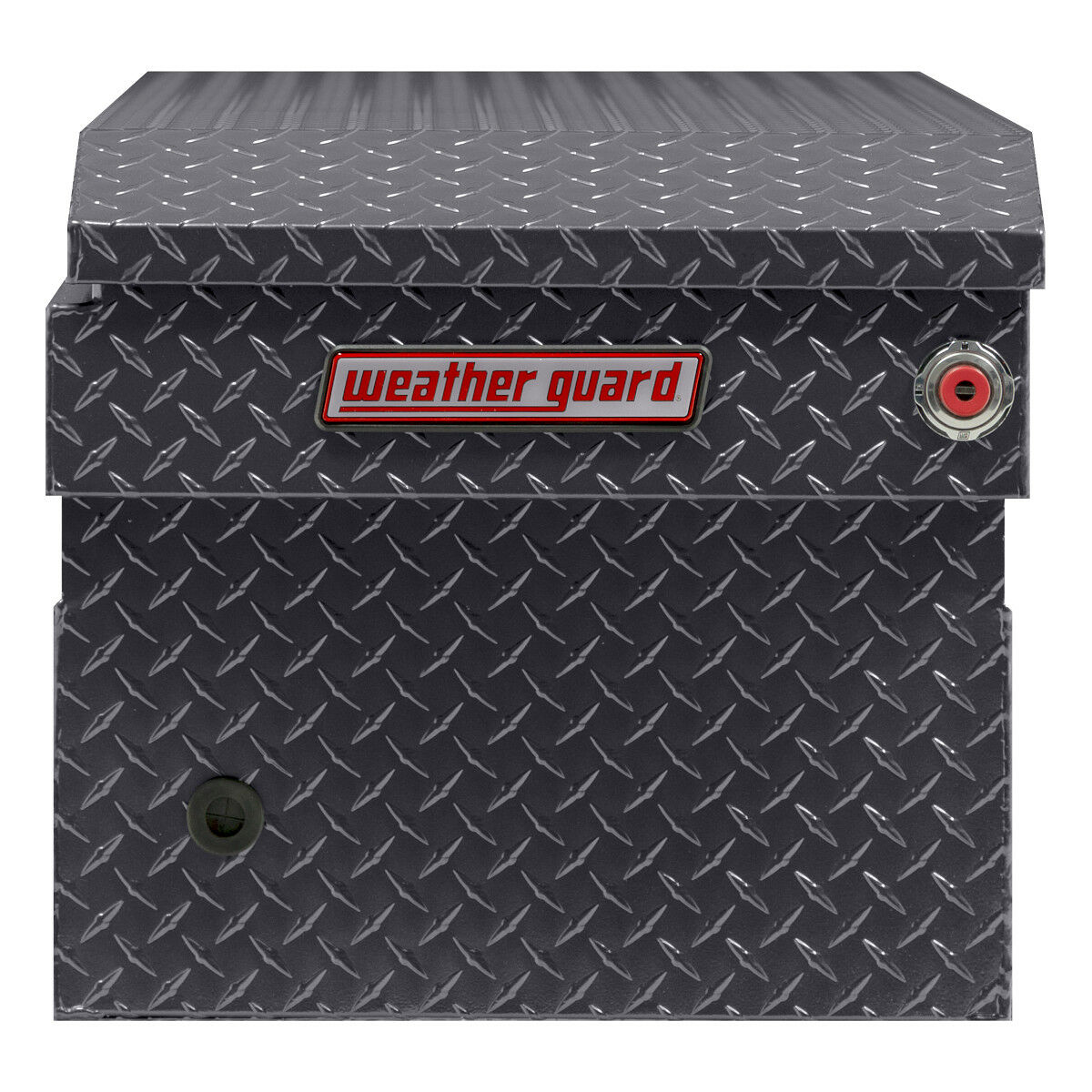 127-06-03 Full Standard Aluminum Saddle Box in Gunmetal Gray