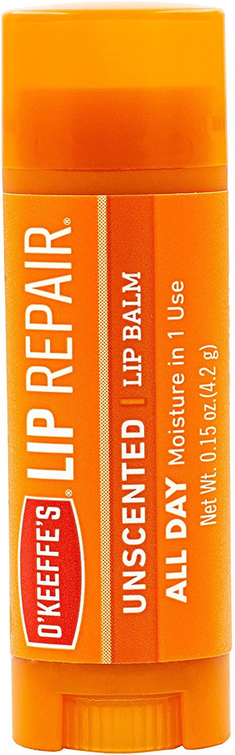 O'Keefes Unscented Lip Repair Lip Balm, 0.15-Oz