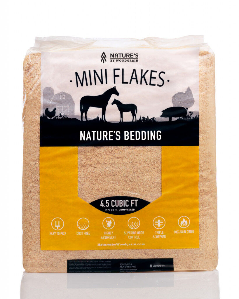 Natures Mini Flake Pine Bedding, 4-Cu Ft Bale