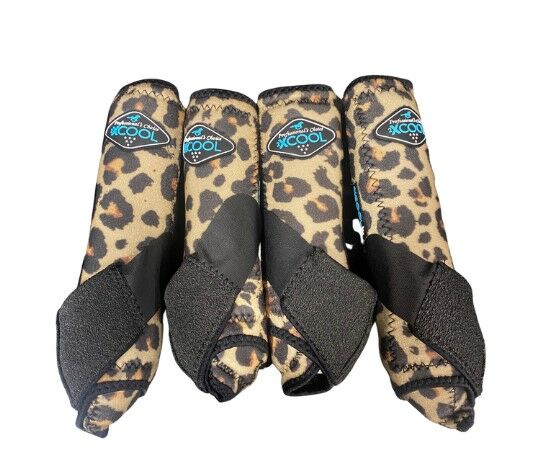 2XCool Sports Medicine Boots Value 4-Pack in Cheetah, Medium