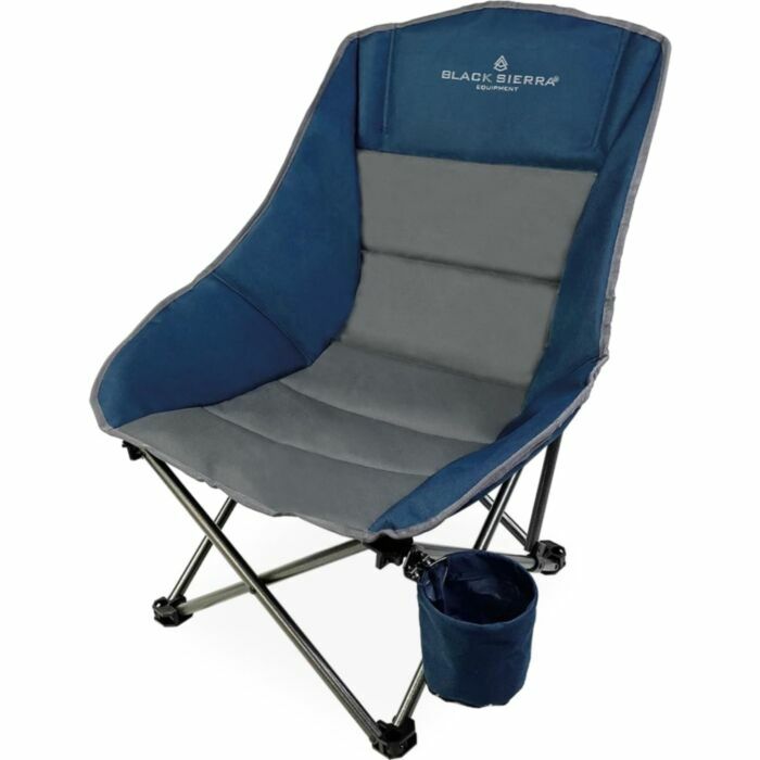 Black Sierra Padded Event Scoop Chair